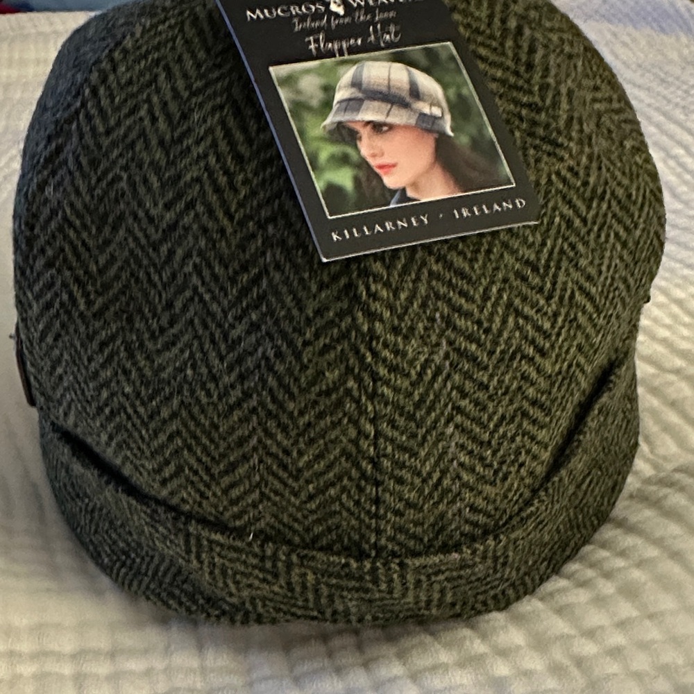 Weavers Forest Green Herringbone Cap - Picture 4 of 6